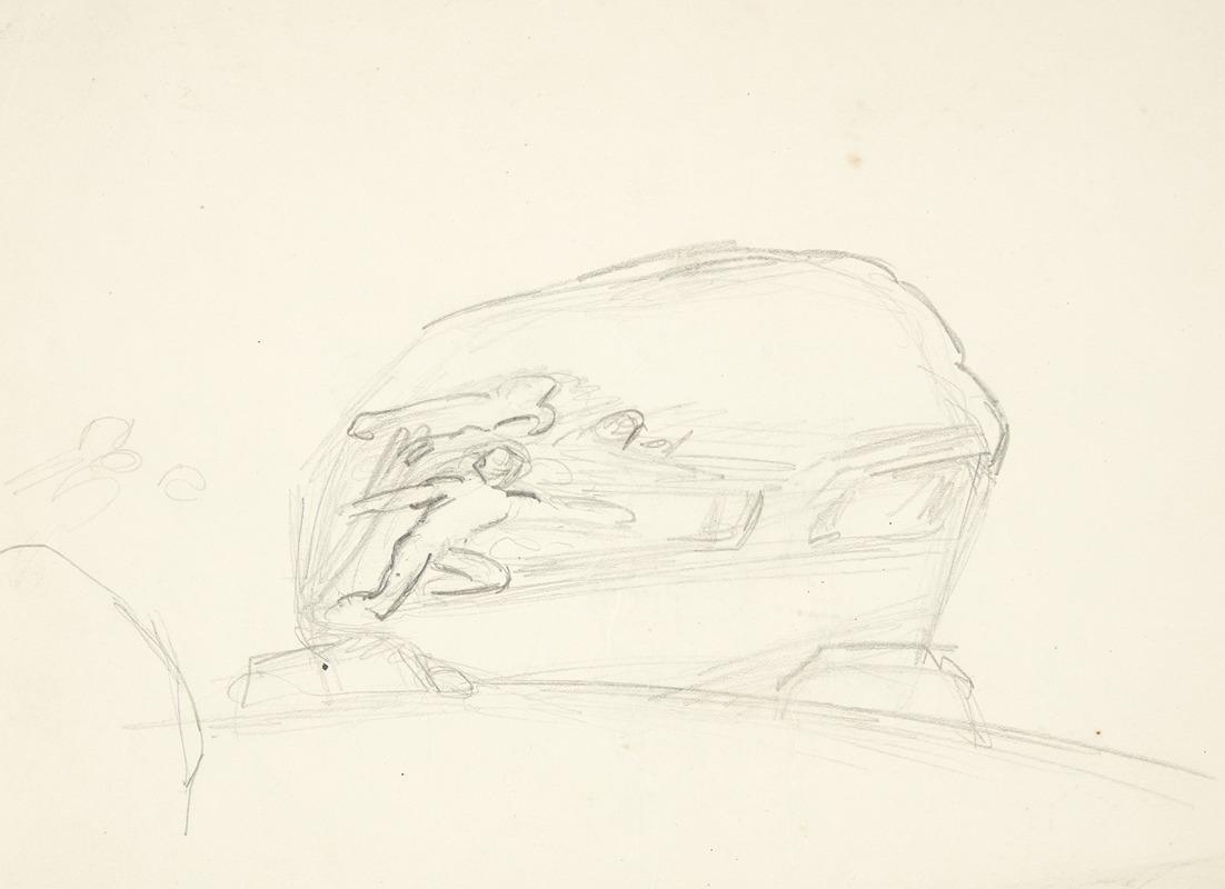 Sten med relief by Kai Nielsen, 1912 — digital art print download
