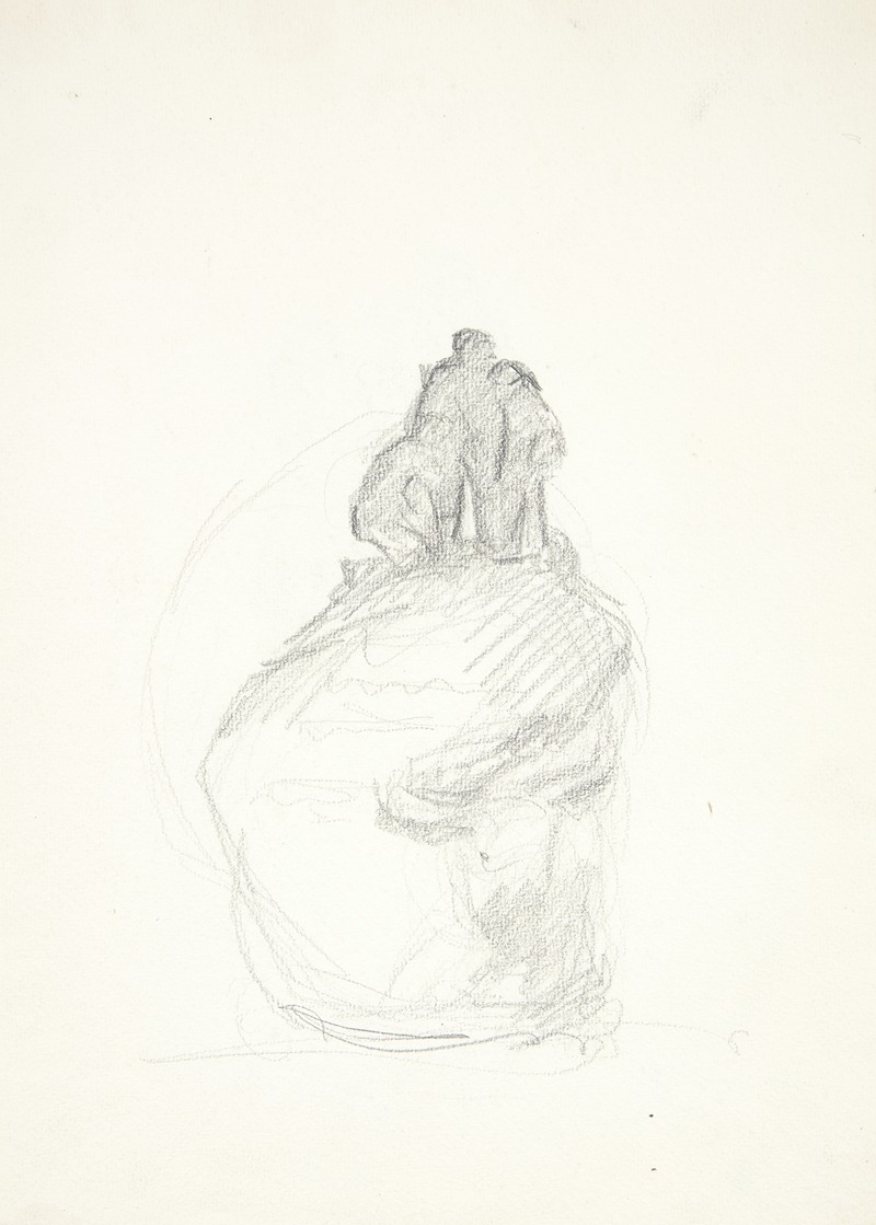 Tre mænd på en klippeblok by Kai Nielsen, 1912 — digital art print download