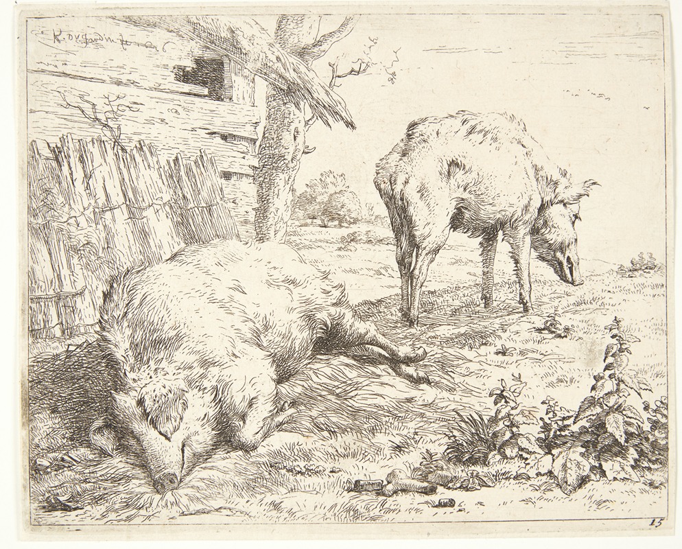 To svin i en svinesti — Karel Dujardin