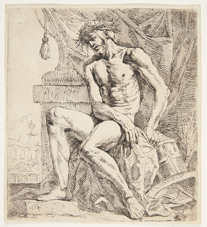 Den lidende Kristus by Leendert van der Cooghen, 1664 — digital art print download