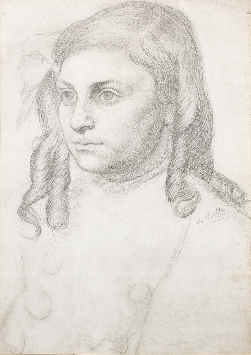 Study of May Berlinsky by Марк Гертлер — digital art print download
