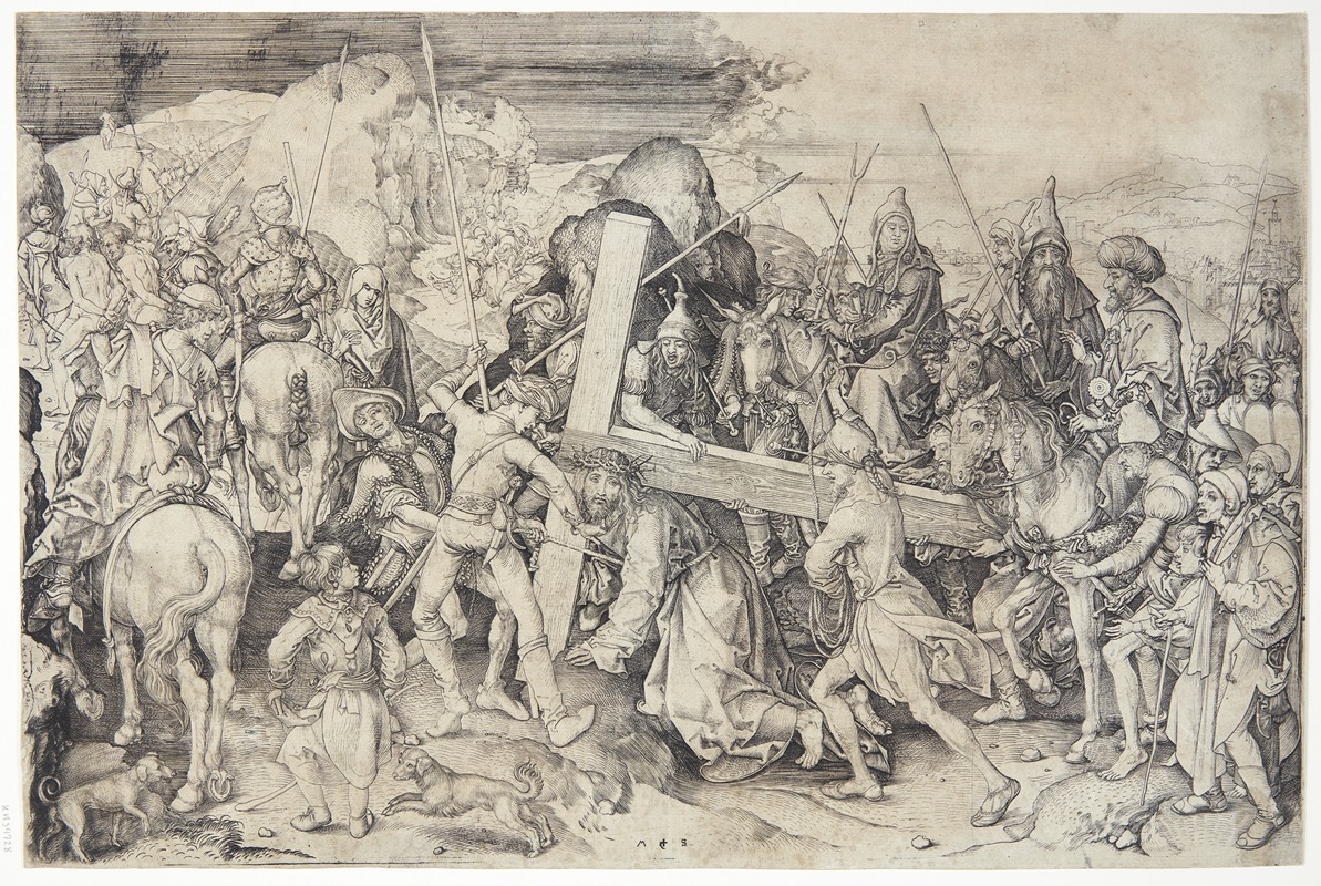 Den store korsvandring by Martin Schongauer — digital art print download