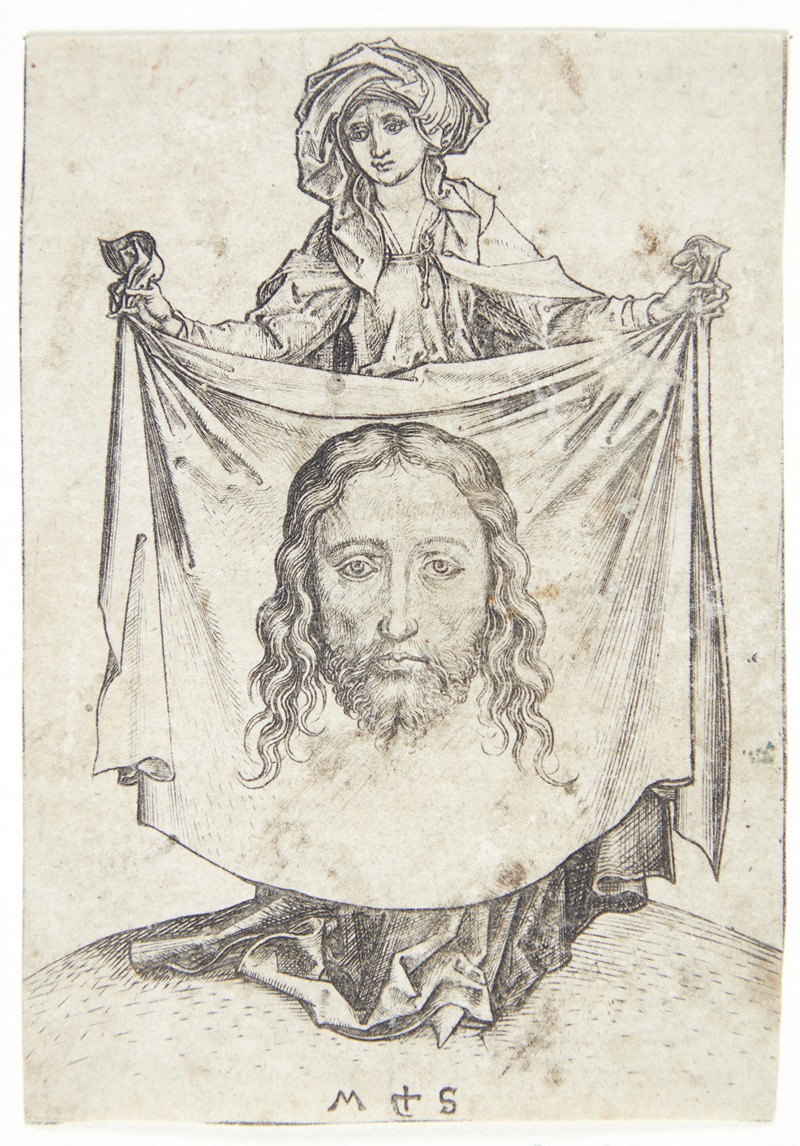 Veronika holdende svededugen — Martin Schongauer