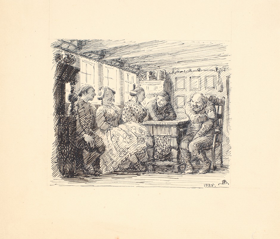 Den lille hvide kat by Нильс Сковгорд, 1925 — digital art print download