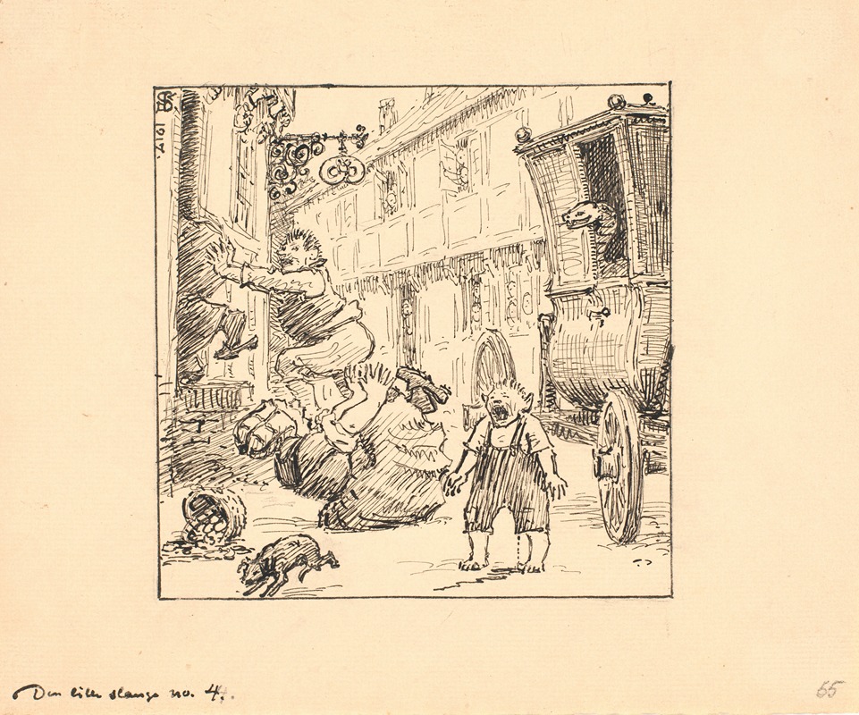 Den lille Slange by Нильс Сковгорд, 1917 — digital art print download