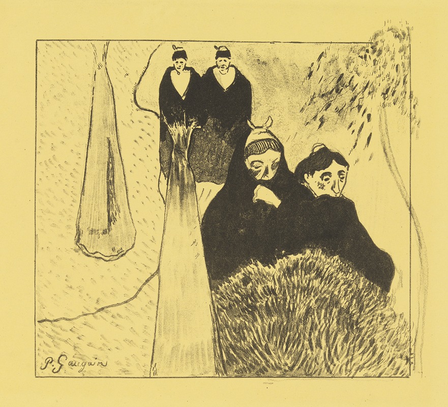 Les vielles filles by Поль Гоген, 1889 — digital art print download