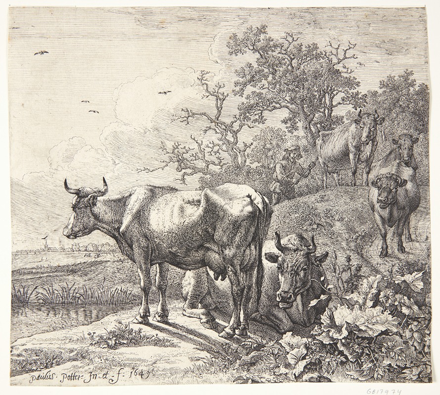Kohyrden by Паулус Поттер, 1649 — digital art print download