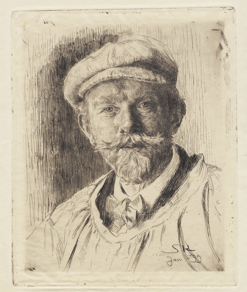 Selvportræt by Педер Северин Крёер, 1899 — digital art print download