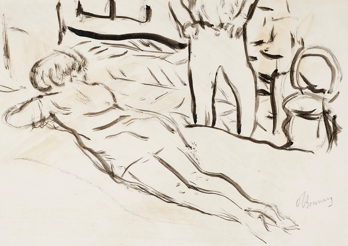 Femme allongée by Пьер Боннар, 1922 — digital art print download