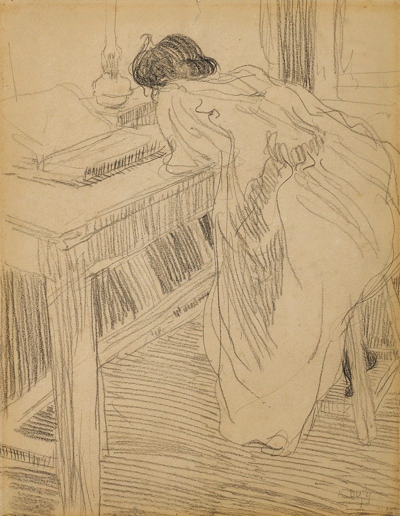 Femme à sa table by Рауль Дюфи, 1900 — digital art print download