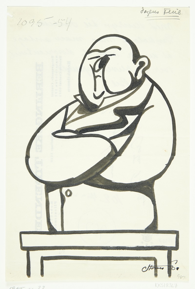Blad til Dagens flue by Роберт Шторм Петерсен, 1945 — digital art print download