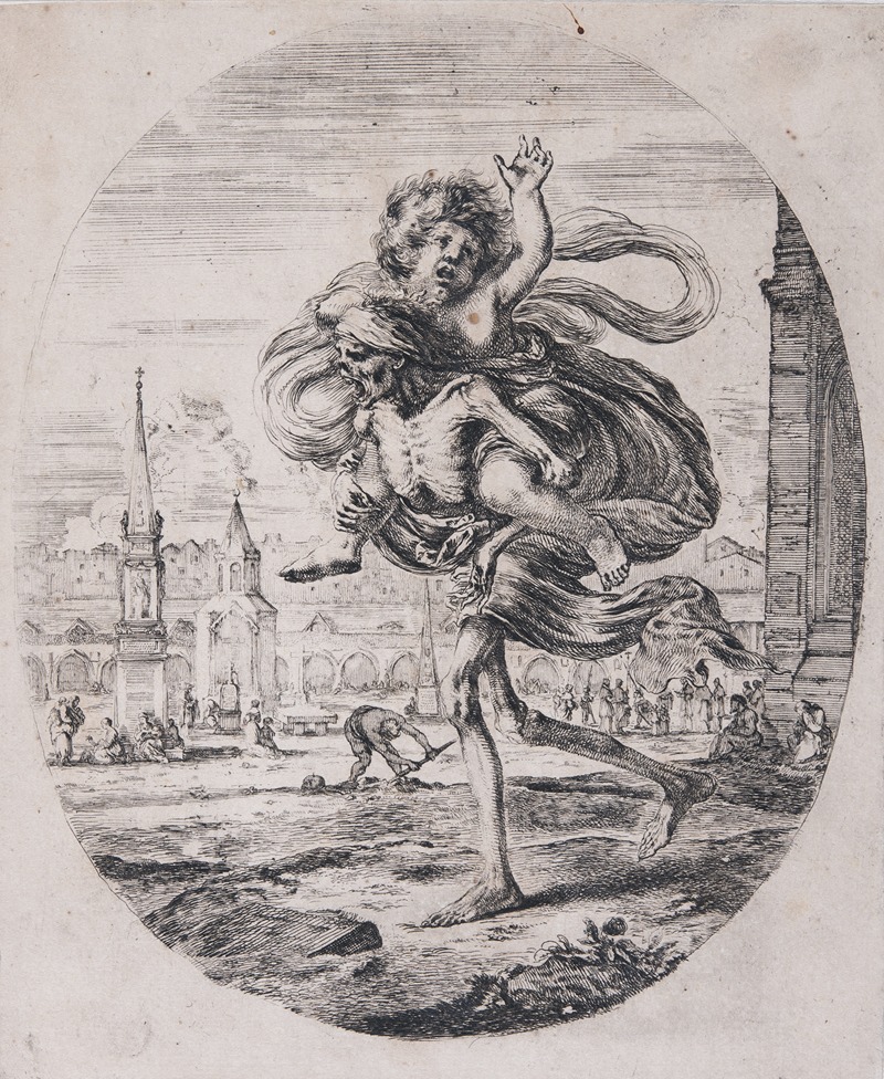 Death Carrying a Child by Стефано Делла Белла, 1645-1651 — digital art print download