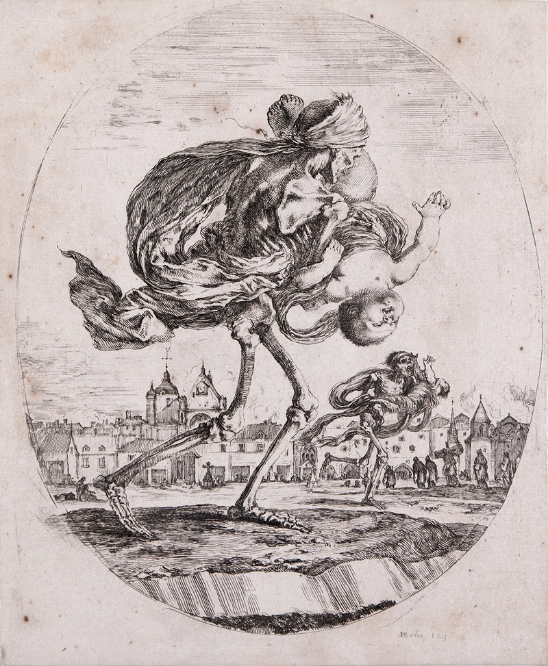 Death Carrying off an Infant by Стефано Делла Белла, 1645-1651 — digital art print download