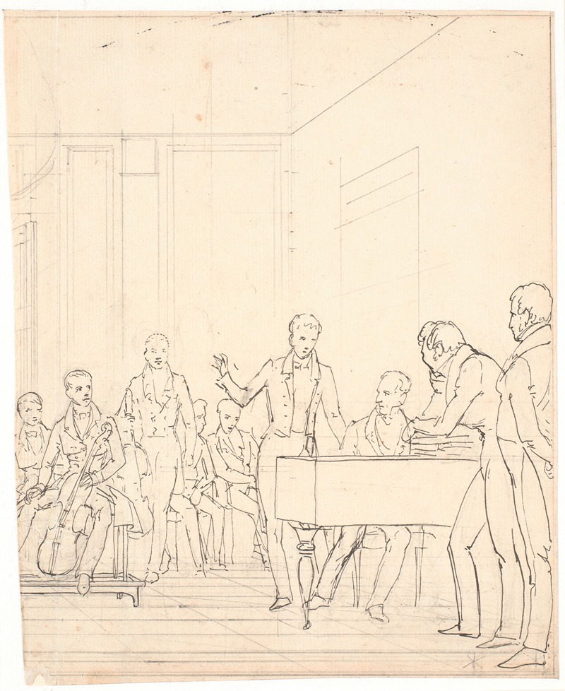 Et musikalsk aftenselskab — Wilhelm Marstrand