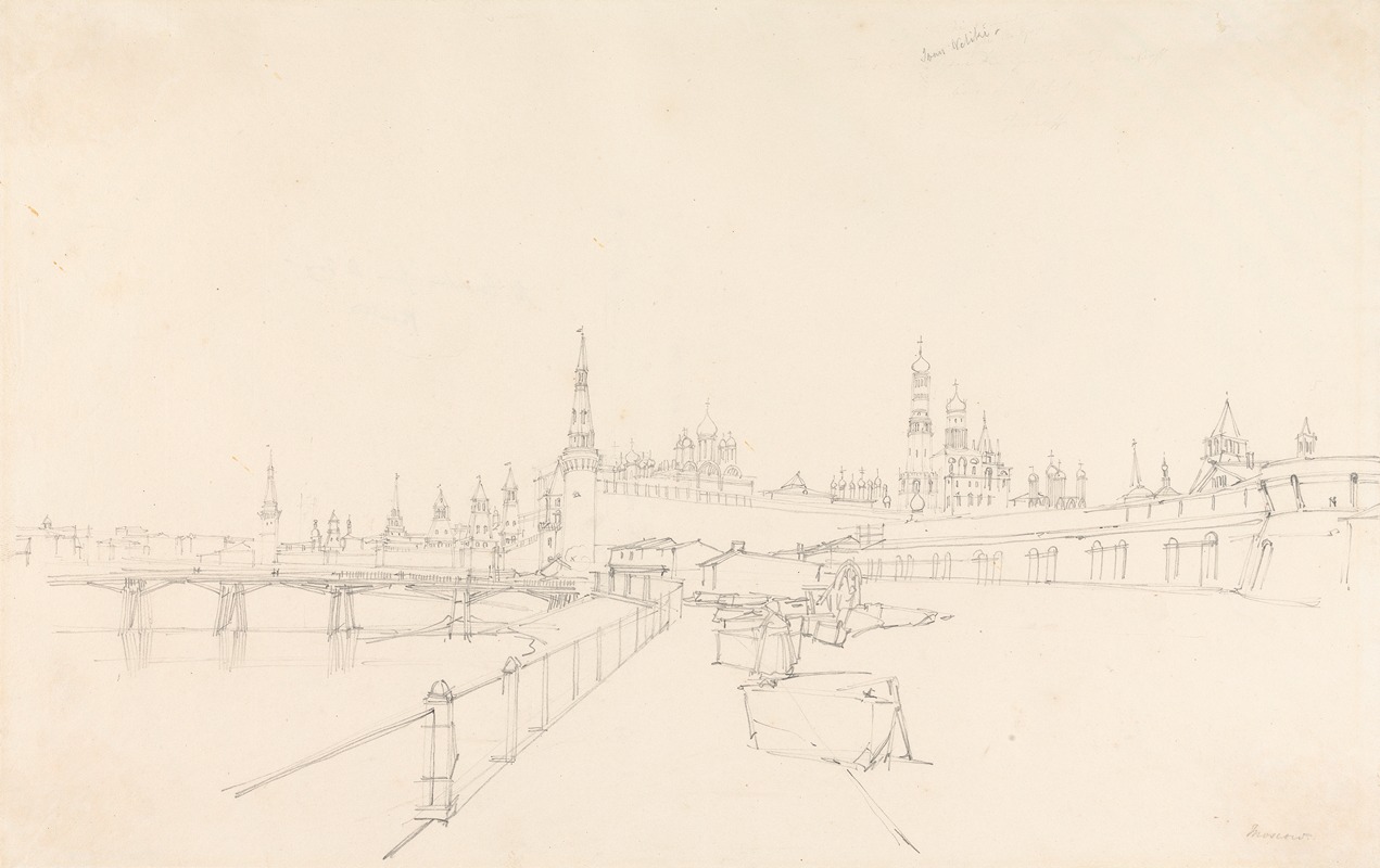 Kremlin from the Quay by Альфред Гомерсал Виккерс, 1827 — digital art print download