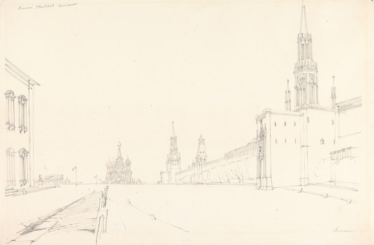 Red Square, Moscow by Альфред Гомерсал Виккерс, 1827 — digital art print download