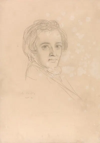 Portrait of a Young Man by Edward Matthew Ward — digital art print download