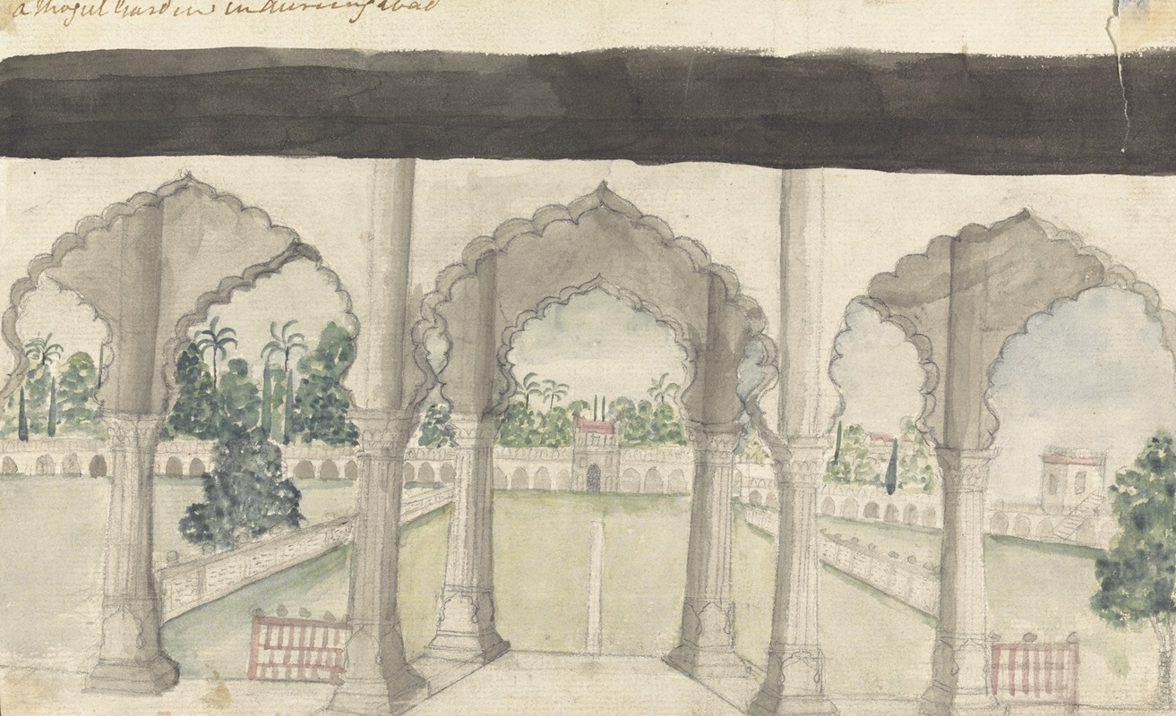A Mogul Garden in Aurangabad — Gangaram Chintaman Tambat