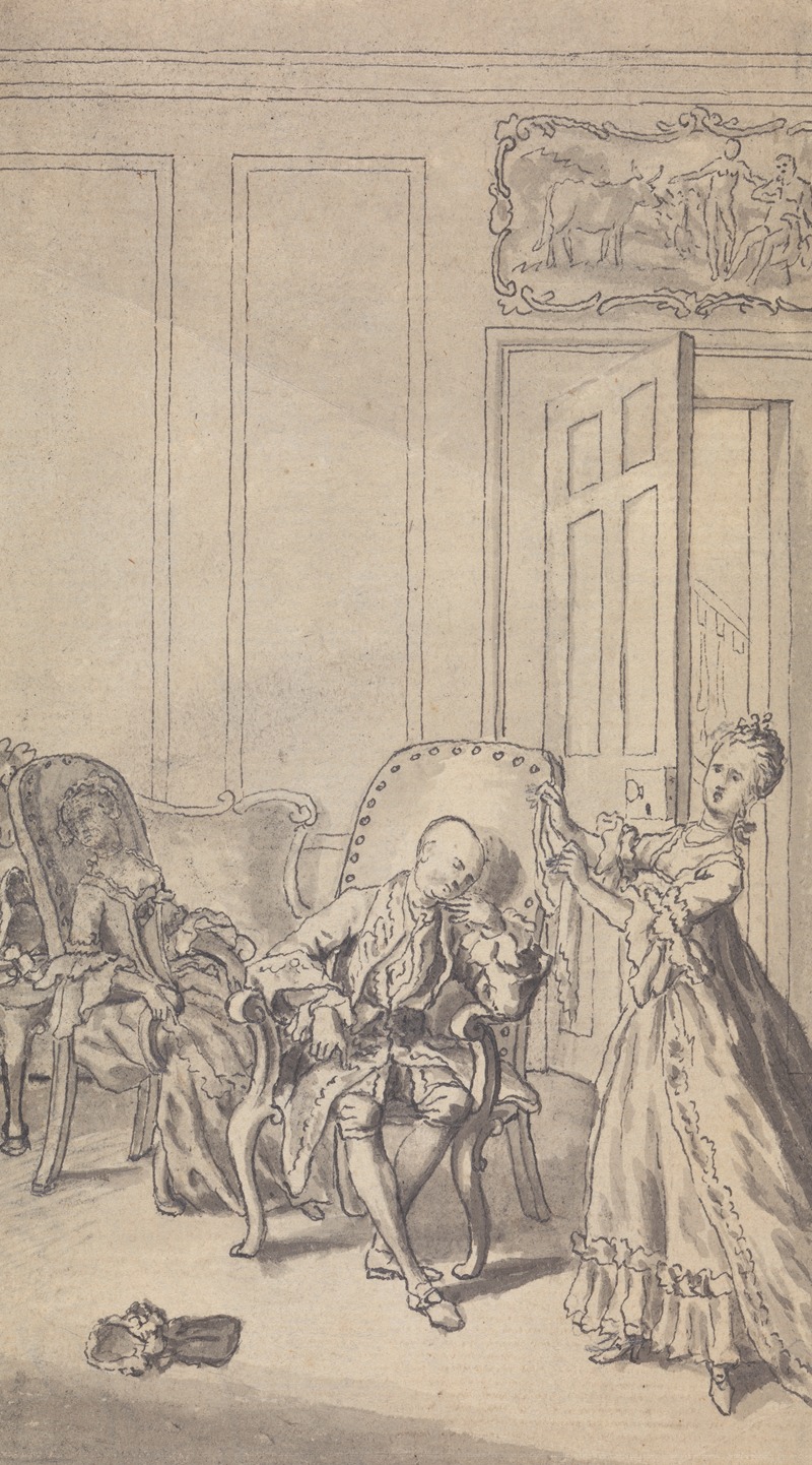 Scene from the play, 'The Careless Husband' — Isaac Taylor