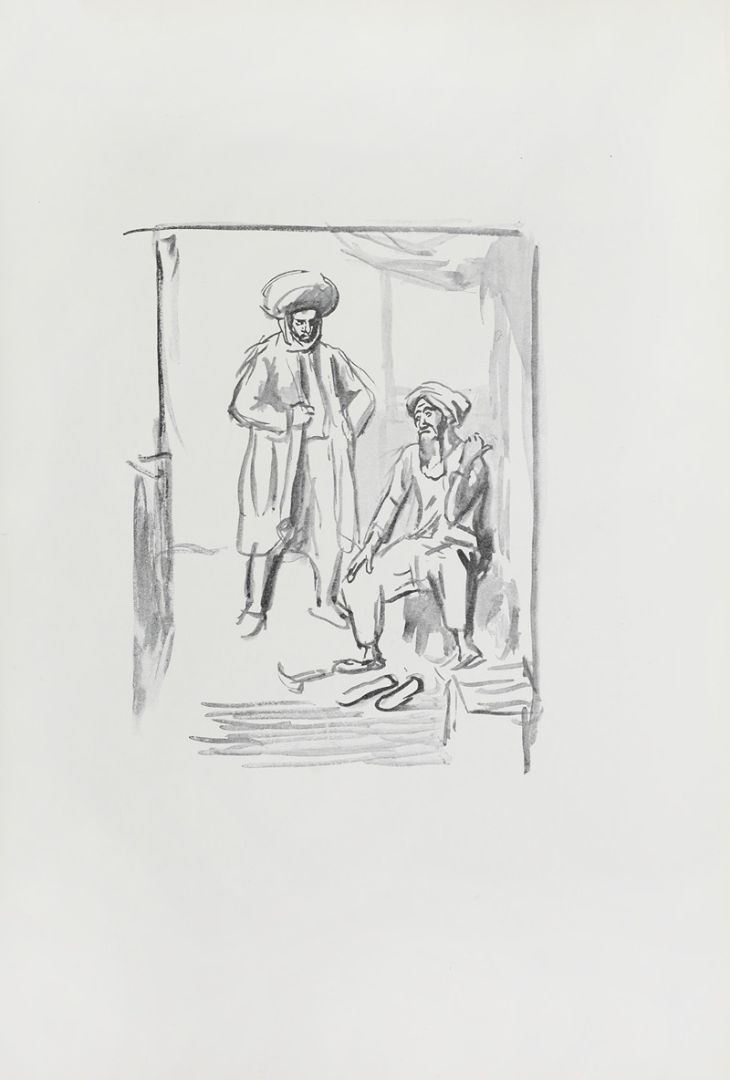 Ali Baba und die vierzig Räuber Pl.10 by Макс Слевогт, 1903 — digital art print download