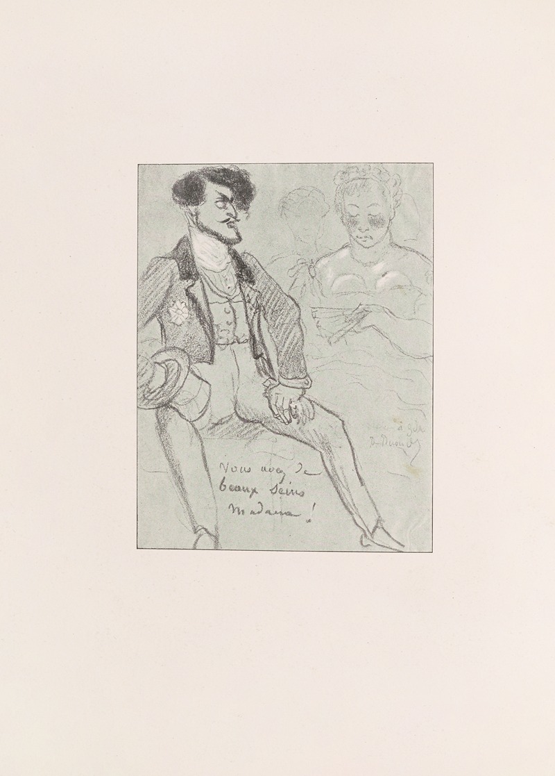 Les caricatures de Puvis de Chavannes Pl.09 — Pierre Puvis de Chavannes