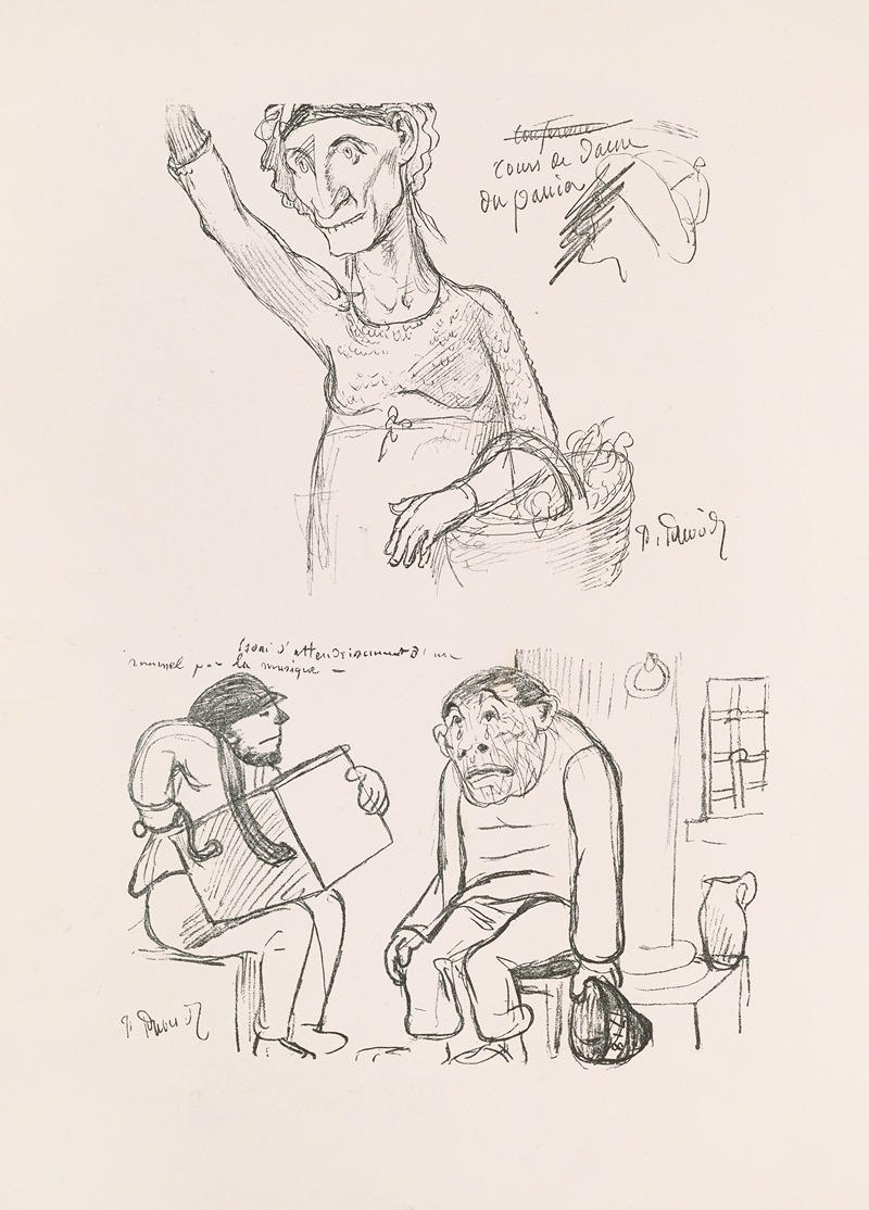 Les caricatures de Puvis de Chavannes Pl.17 — Pierre Puvis de Chavannes