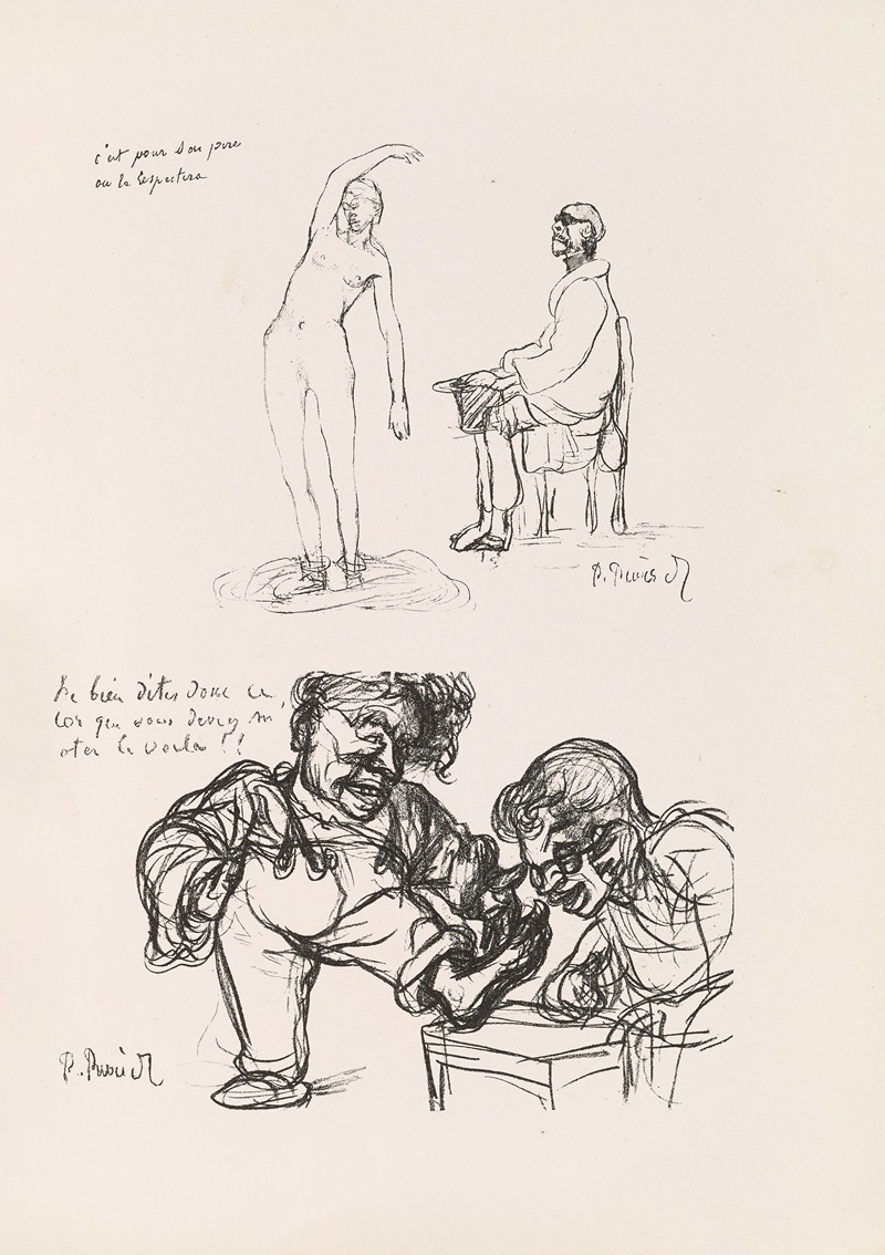 Les caricatures de Puvis de Chavannes Pl.22 — Pierre Puvis de Chavannes