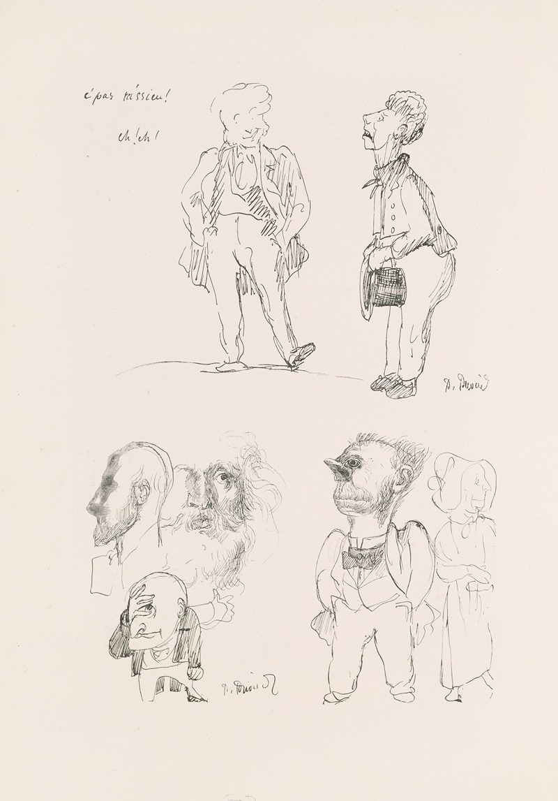 Les caricatures de Puvis de Chavannes Pl.25 — Pierre Puvis de Chavannes