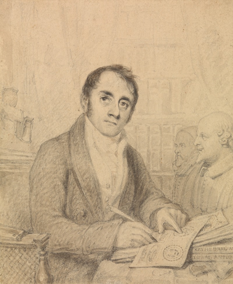 John Britton, F.S.A. by Thomas Uwins — digital art print download