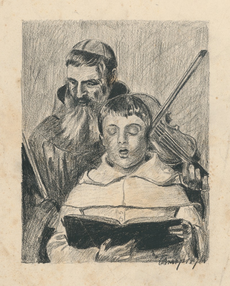 Na hodine spevu by Акаш Араниоши, 1888–1893 — digital art print download
