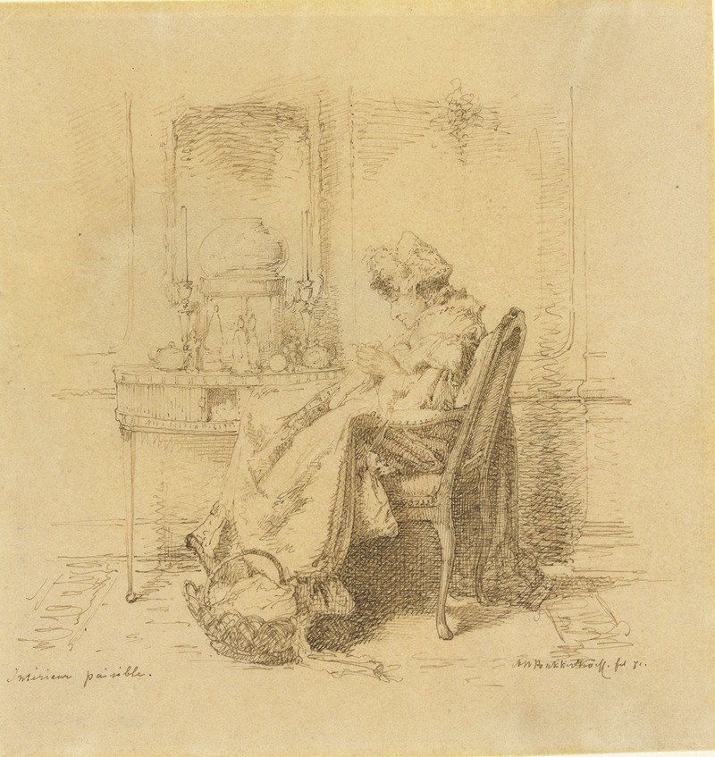 Breiende oude dame by Alexander Hugo Bakker Korff, 1871 — digital art print download