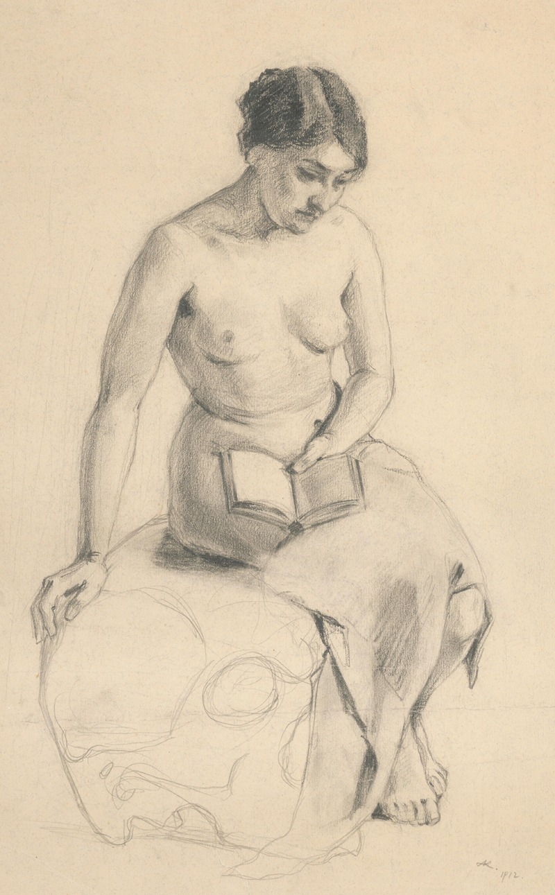 Study of a Seated Female Nude — Andrej Kováčik