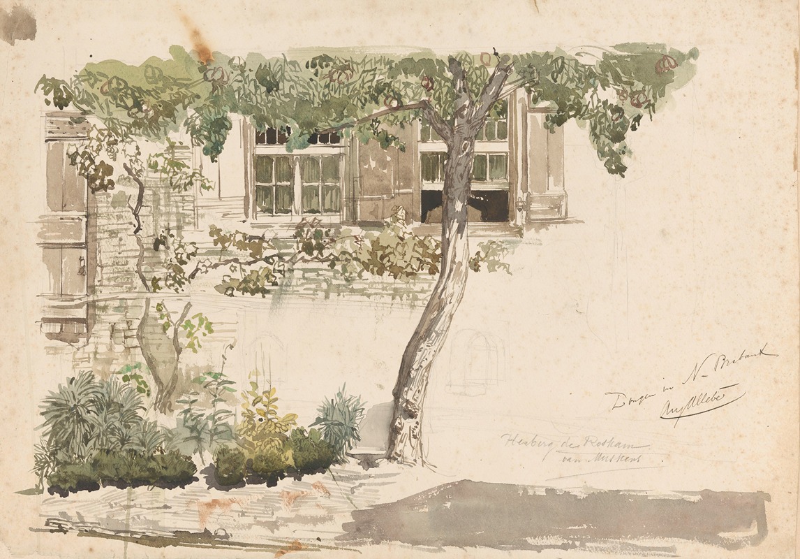 Herberg de Roskam te Dongen by Огюст Аллебе, 1848 - 1907 — digital art print download
