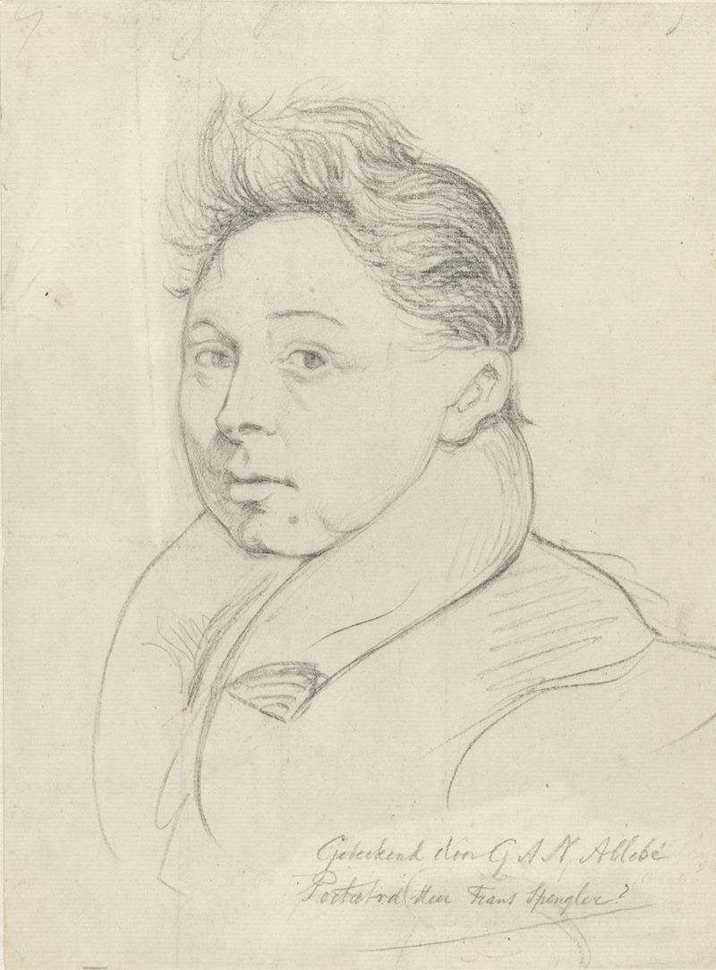 Portret van de heer Frans Spengler — Огюст Аллебе