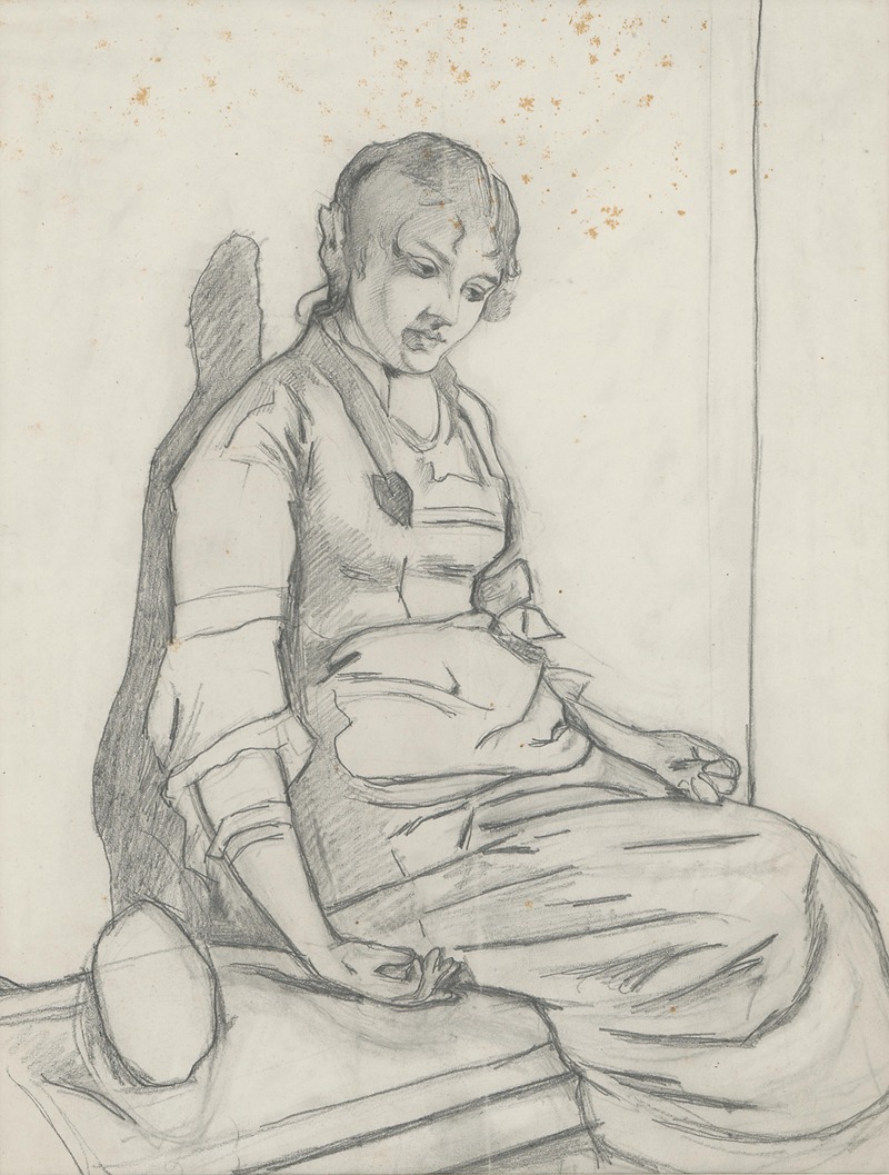 Seated Woman by Доминик Скутецкий, 1880 — digital art print download