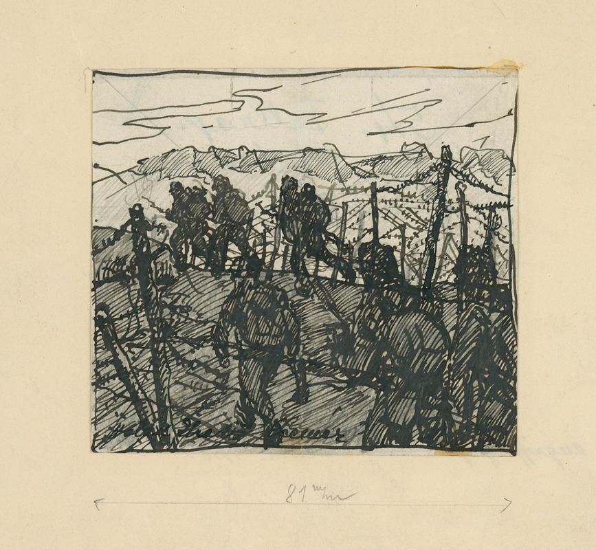 Assault on the Italians by Элемир Халяш-Градила, 1914–1918 — digital art print download