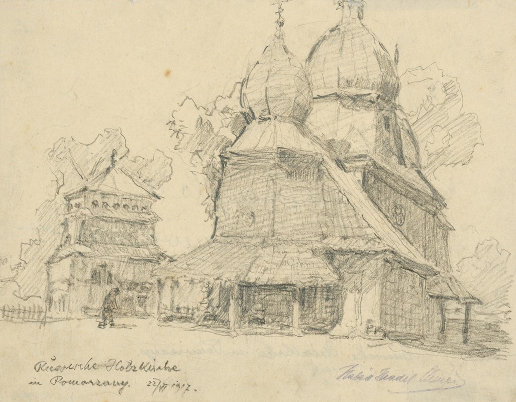 Russian Wooden Church — Elemír Halász-Hradil