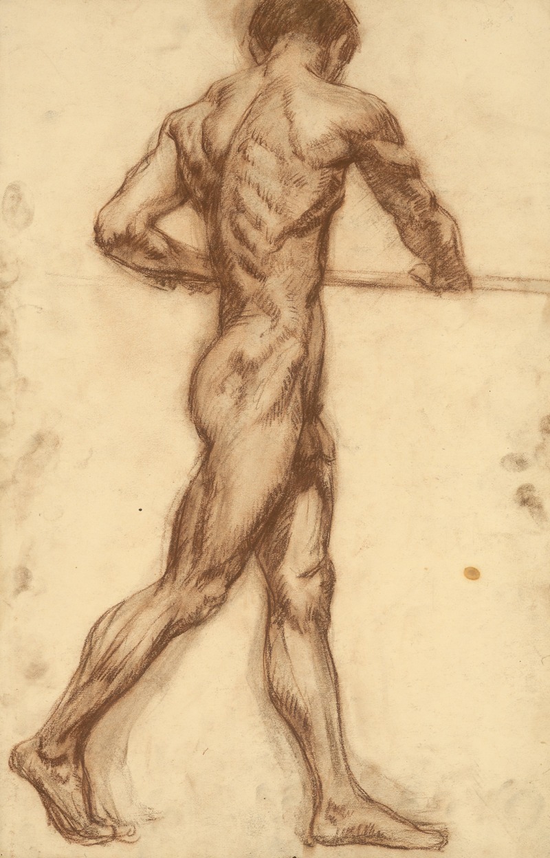 Study of a Man by a Horizontal Bar by Эмиль Алексай-Олекшак, 1910–1920 — digital art print download
