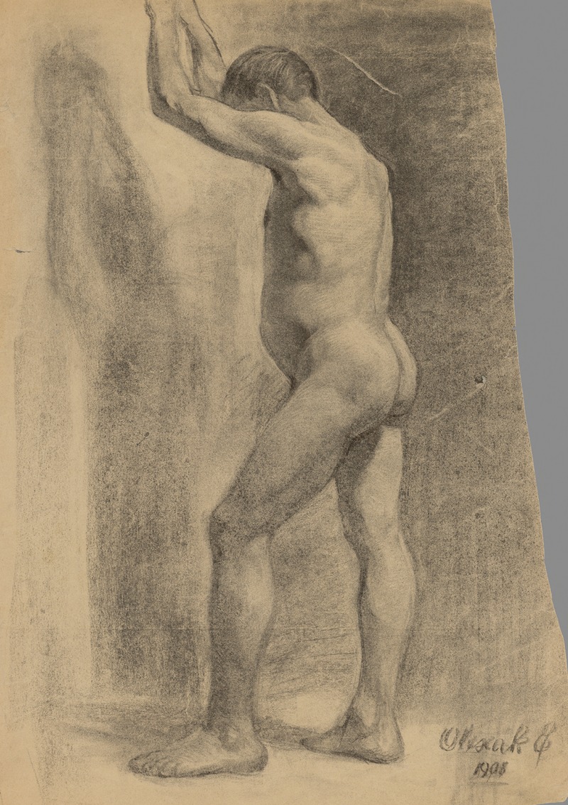 Study of a Standing Man by Эмиль Алексай-Олекшак, 1908 — digital art print download