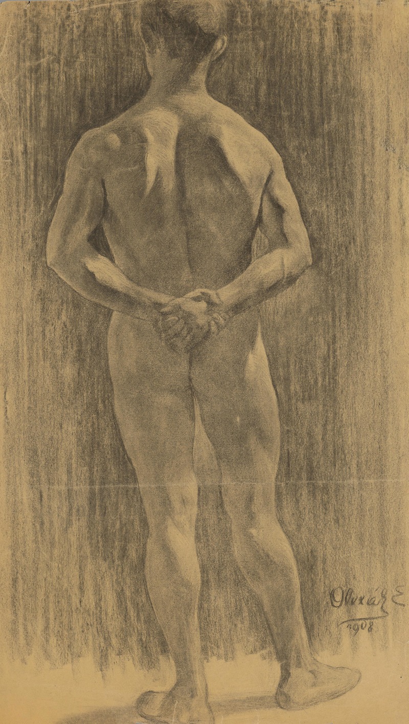 Study of Male Nude — Эмиль Алексай-Олекшак