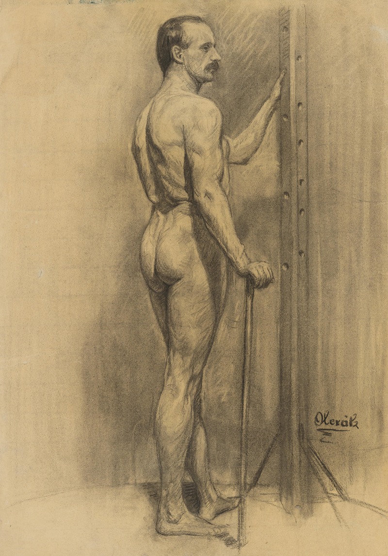 Study of Male Nude — Emil Alexay-Olexák