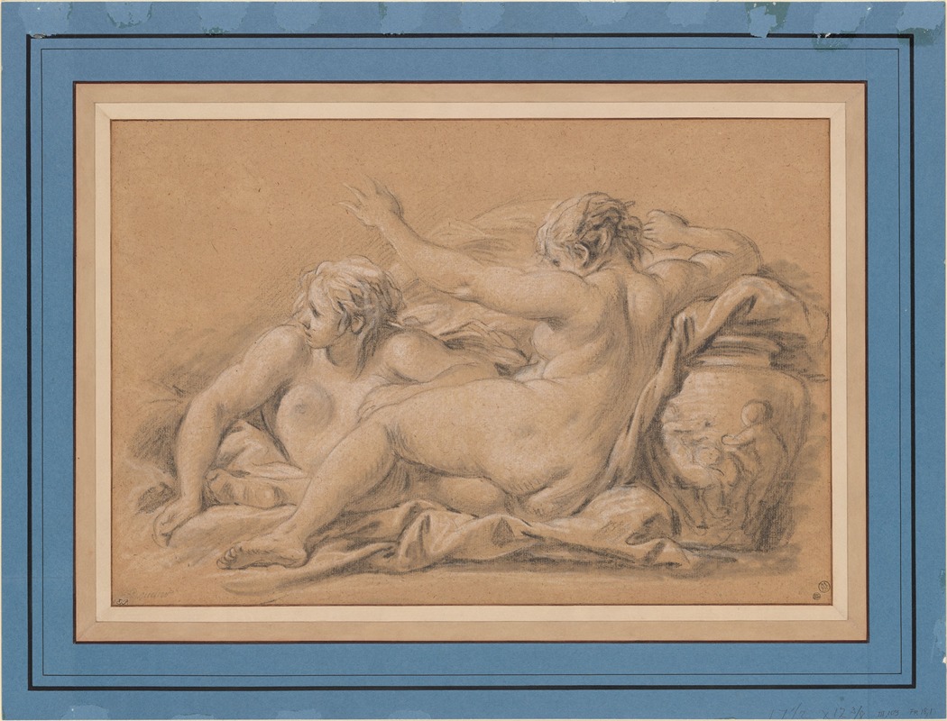 Two Water Nymphs by François Boucher — digital art print download