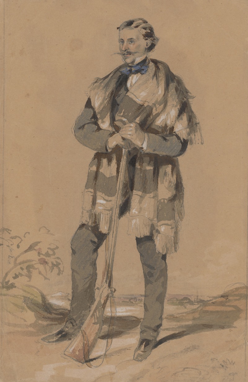 Man with a Rifle by Friedrich Carl von Scheidlin — digital art print download
