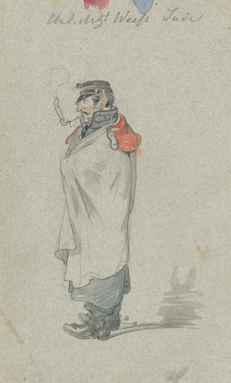 Soldier in a Cape by Фридрих Карл фон Шейдлин — digital art print download