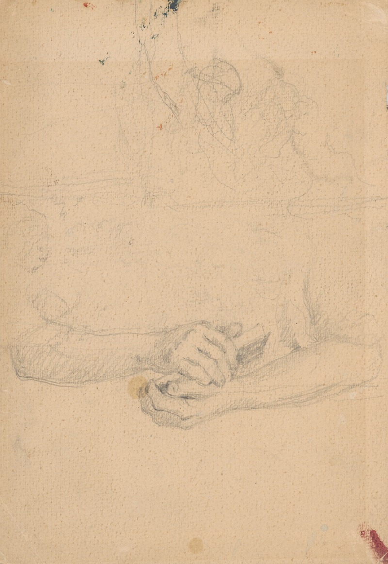 Girl's Hands with a Prayer Book — Gustáv Mallý