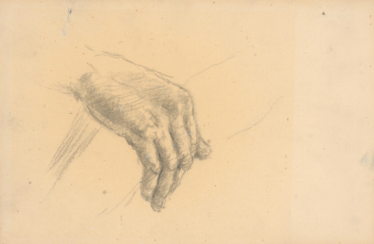 Study of a Hand by Густав Мальи — digital art print download