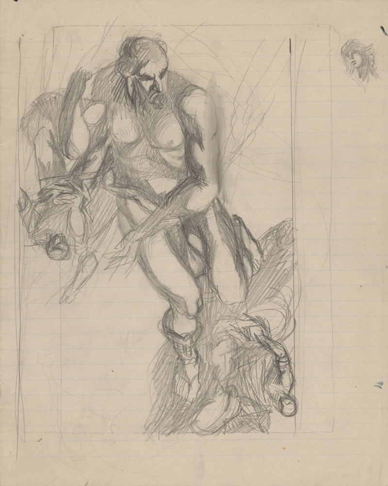 Figurálna kompozícia by Ján Novák, 1940–1944 — digital art print download