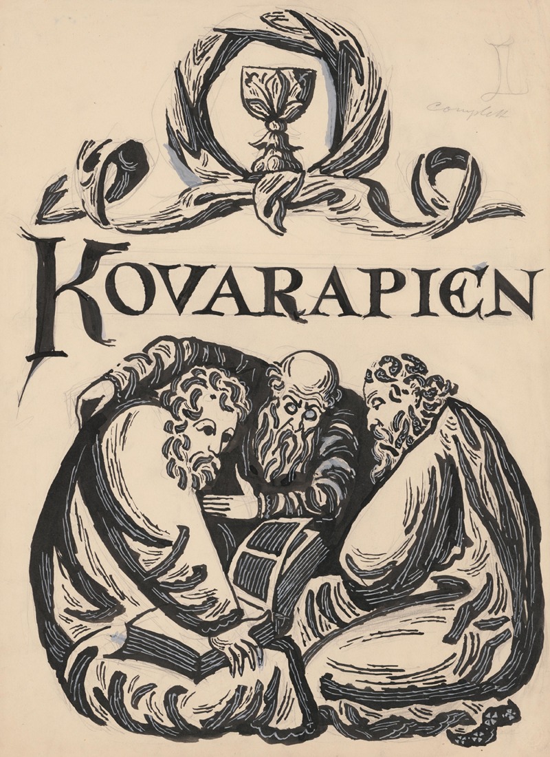 Návrh obálky (Kovarapien) by Ján Novák, 1940–1944 — digital art print download
