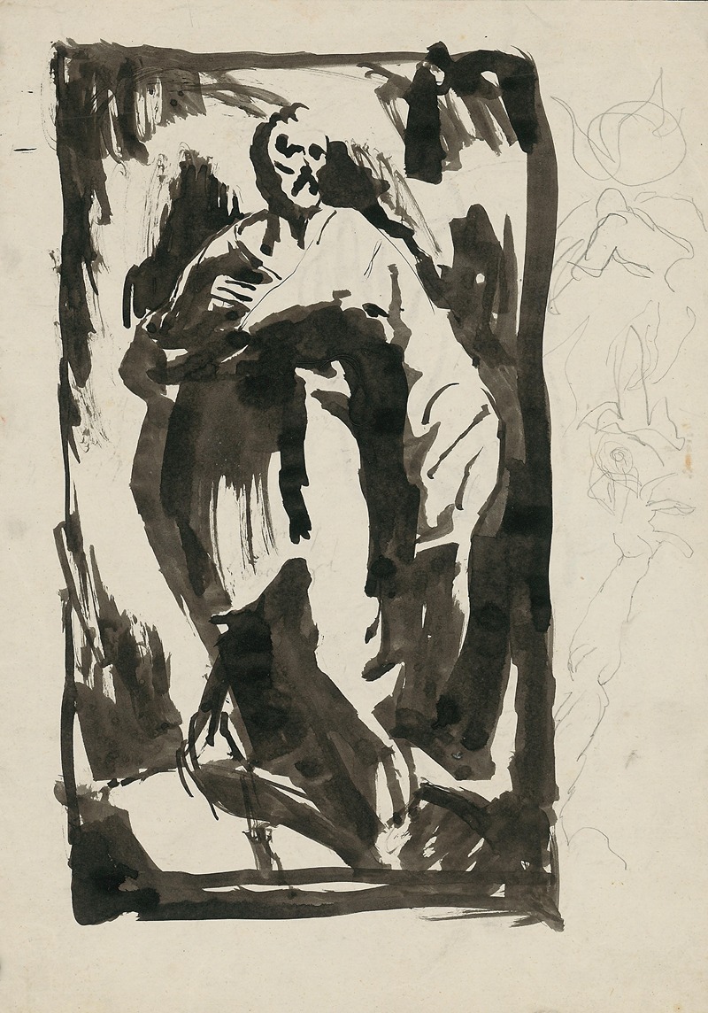Sketch of a Standing Man — Ján Novák
