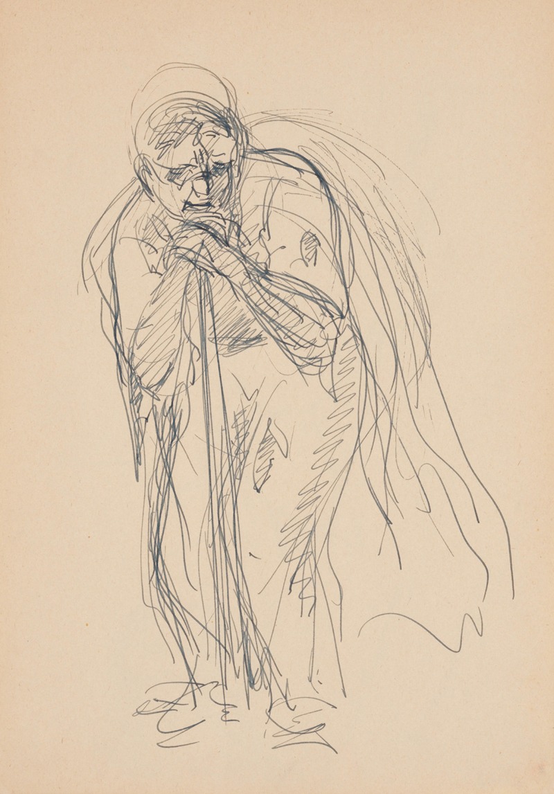 Skrčený muž s barlou by Ян Новак, 1939–1944 — digital art print download